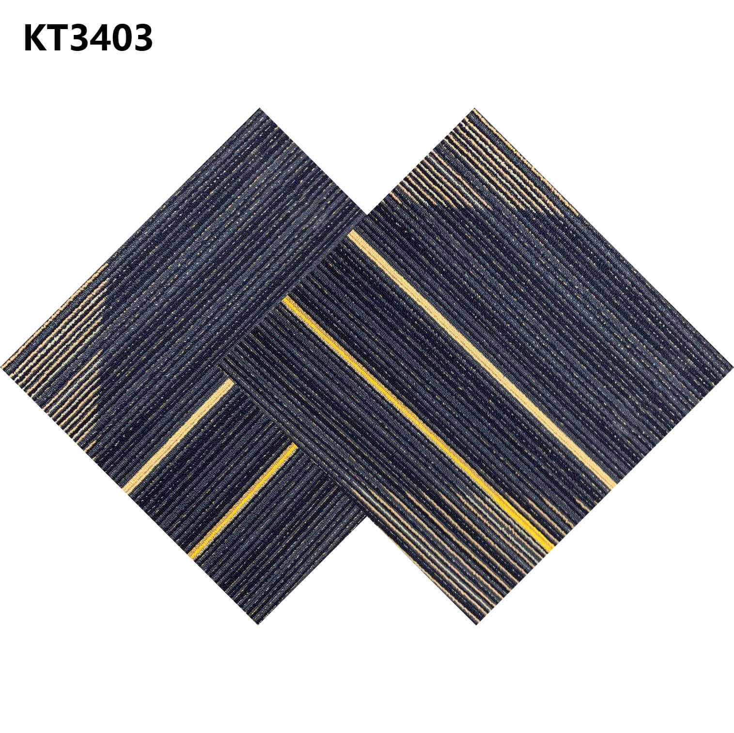 Thảm Trải Sàn Tấm 50x50cm Kẻ Sọc KT3403