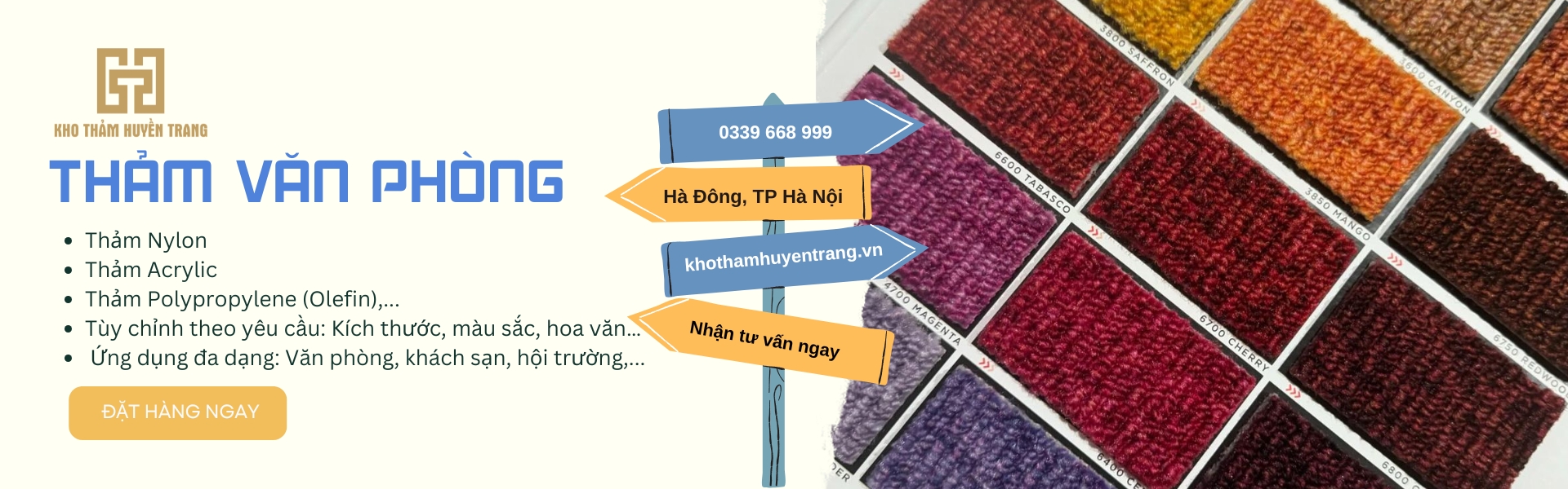 Thảm Trải Sàn Văn Phòng Cao Cấp – Sang Trọng, Dễ Vệ Sinh