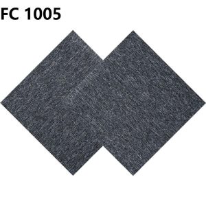 Thảm trải sàn tấm FC 1005 - Đế PVC, màu ghi đậm